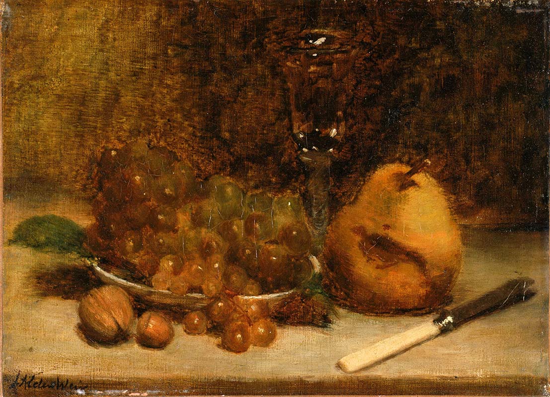 Grapes-Knife and Glass 